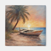 Boote und Strände - 1 Magnet (Vorne)