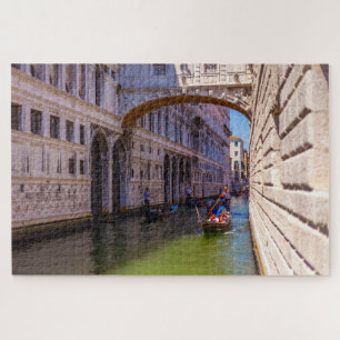 Boote unter der Seufzerbrücke, Venedig, Italien Puzzle