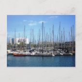 Boote von Barcelona Postkarte (Vorderseite)