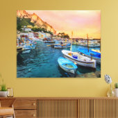 Boote von Capri Italien in Marina Grande Große Leinwanddruck (Insitu (Wohnzimmer))