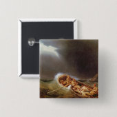 Boote von Dieppe, das vom Fischen zurückgeht Button (Vorne & Hinten)