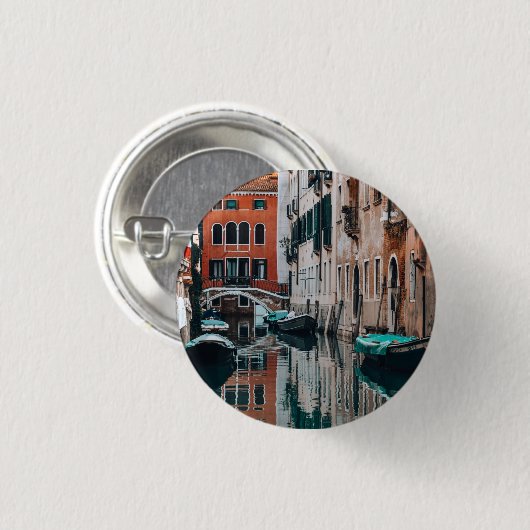 Boote von Venedig Button (Vorne & Hinten)