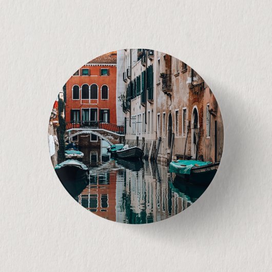 Boote von Venedig Button (Vorderseite)