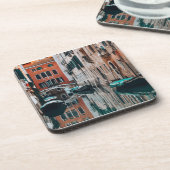 Boote von Venedig Getränkeuntersetzer (Linke Seite)