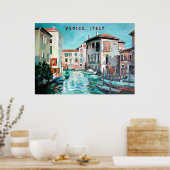 Boote von Venedig Poster (Küche)