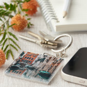 Boote von Venedig Schlüsselanhänger (Vorderseite rechts)