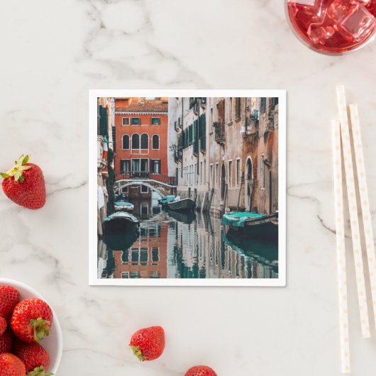 Boote von Venedig Serviette (Beispiel)