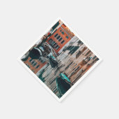 Boote von Venedig Serviette (Ecke)