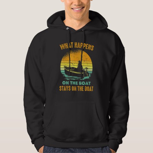 Boote - Was auf dem Boot Bleibe Hoodie (Vorderseite)