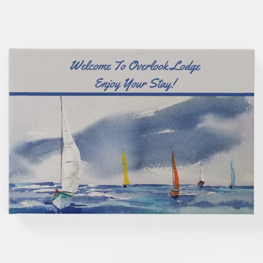 Boote Wasserfarbenvermietung Gästebuch (Vorderseite)