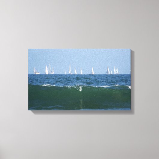 Boote & Wellen_Stretchierte Canvas Print Leinwanddruck (Vorderseite)