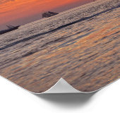 Boote, West Sunset, Florida Poster (Ecke)