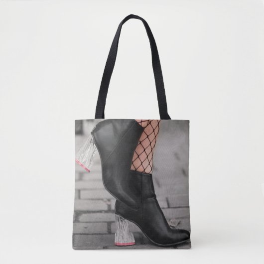 Booted & Bold Ankle Boot Tote Bag Tasche (Vorderseite)