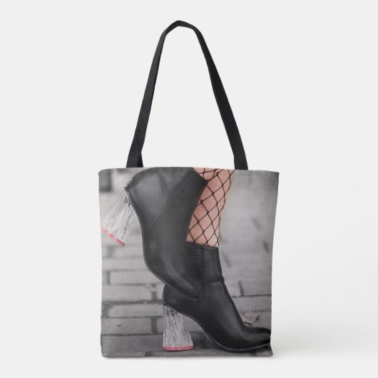 Booted & Bold Ankle Boot Tote Bag Tasche (Rückseite)