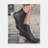 Booted & Bold Fleece Blanket (Vorderseite)