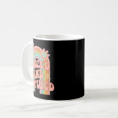 Booted Groovy Rainbow Team Bride Bach Kaffeetasse (Vorderseite Links)