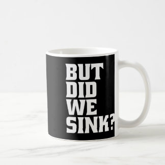 Booten, aber haben wir den Pontoon-Kapitän versenk Kaffeetasse