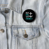 Booten, aber sanken wir Flachboot Ponton Kapitän  Button (Beispiel)