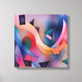 "Booten auf Wasser" Zeitgenössische Abstrakte Kuns Leinwanddruck (Vorderseite)