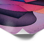 "Booten auf Wasser" Zeitgenössische Abstrakte Kuns Poster (Ecke)