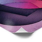 "Booten auf Wasser" Zeitgenössische Abstrakte Kuns Poster (Ecke)