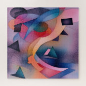 "Booten auf Wasser" Zeitgenössische Abstrakte Kuns Puzzle (Horizontal)