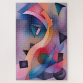 "Booten auf Wasser" Zeitgenössische Abstrakte Kuns Puzzle (Vertikal)