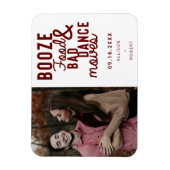 Booten Sie Essen & Bad Dance Moves Funny Date Foto Magnet (Vertikal)