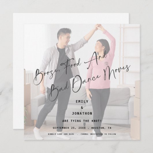 Booten Sie Essen schlechter Tanz bewegt Foto Save (Vorne/Hinten)