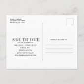 Booten Sie schlechte Tanzbewegungen Save the Date Ankündigungspostkarte (Rückseite)