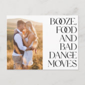Booten Sie schlechte Tanzbewegungen Save the Date Ankündigungspostkarte (Vorderseite)