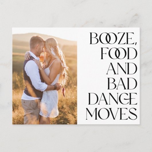 Booten Sie schlechte Tanzbewegungen Save the Date Ankündigungspostkarte (Vorderseite)