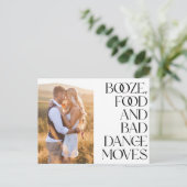 Booten Sie schlechte Tanzbewegungen Save the Date Ankündigungspostkarte (Stehend Vorderseite)