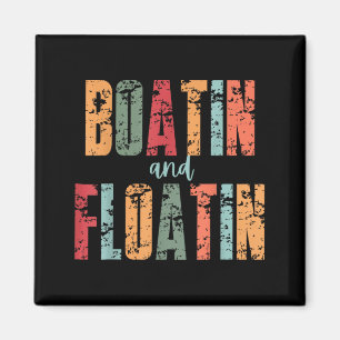 Booten und Schwimmen Sommerferien Seelenleben Magnet