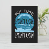 BOOTEN - Was passiert auf dem Pontoon? Einladung (Stehend Vorderseite)