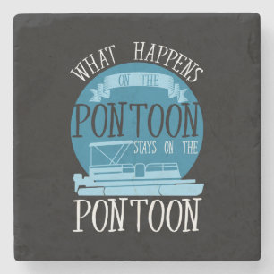 BOOTEN - Was passiert auf dem Pontoon? Steinuntersetzer