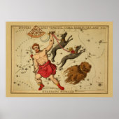 Boötes - Vintage Sternenkartenbilder Poster (Vorne)