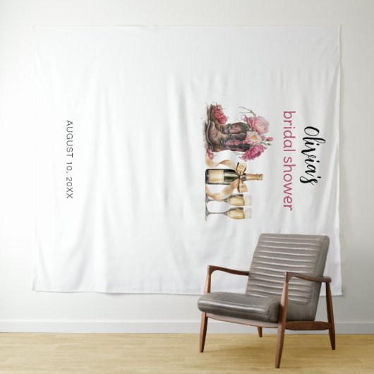 Bootet Blasen Brautparty Backdrop Foto Stand Wandteppich (Beispiel (Horizontal))