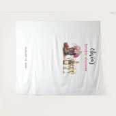 Bootet Blasen Brautparty Backdrop Foto Stand Wandteppich (Vorderseite (Horizontal))