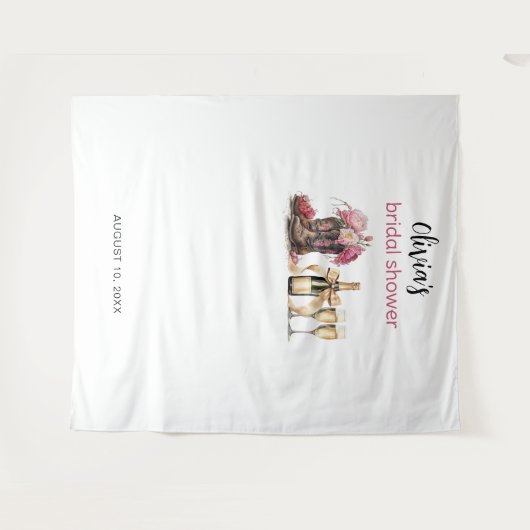 Bootet Blasen Brautparty Backdrop Foto Stand Wandteppich (Vorderseite (Horizontal))