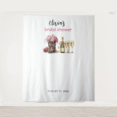 Bootet Blasen Brautparty Backdrop Foto Stand Wandteppich (Vorderseite)