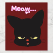 Bootet die Katze Weinetikett (Einzelnes Label)