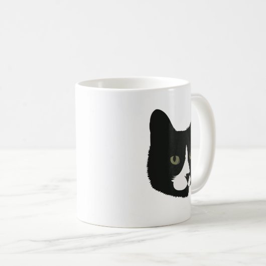 Bootet die Tuxedo-Katze Kaffeetasse (VorderseiteRechts)