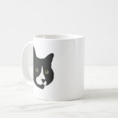 Bootet die Tuxedo-Katze Kaffeetasse (Vorderseite Links)