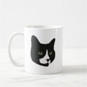 Bootet die Tuxedo-Katze Kaffeetasse (Links)