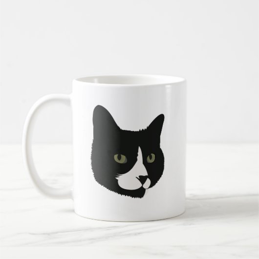 Bootet die Tuxedo-Katze Kaffeetasse (Links)