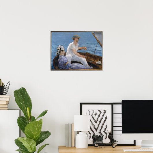 Bootfahren - Edouard Manet Poster (Heimbüro)