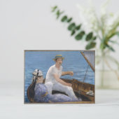 Bootfahren - Edouard Manet Postkarte (Stehend Vorderseite)