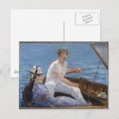 Bootfahren - Edouard Manet Postkarte (Vorne/Hinten)