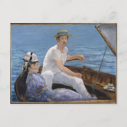 Bootfahren - Edouard Manet Postkarte (Vorderseite)